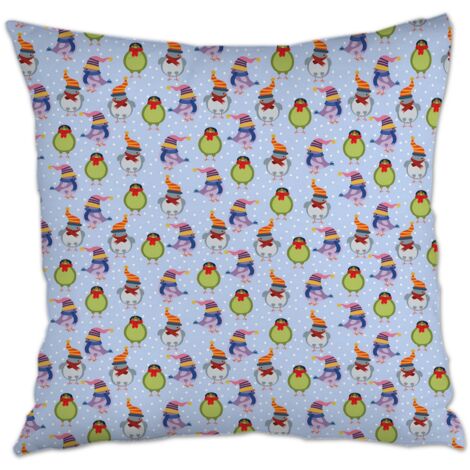 Housse de coussin 45x45 cm en polyester à fermeture éclair invisible pour cadeau de Pâques (1/5)