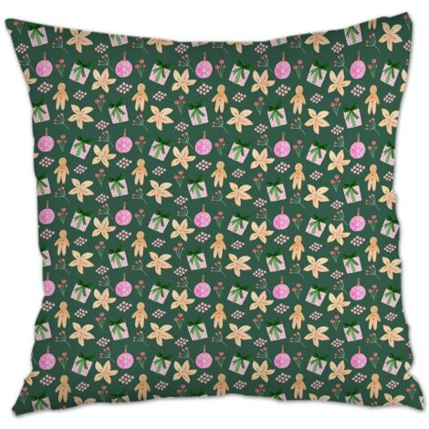 Housse de coussin sans coussin 45x45 durable pour décoration de noël de famille (1/5)