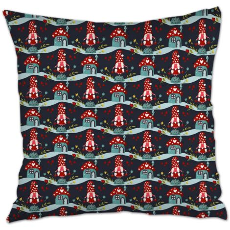 Housse de coussin 45x45 cm carrée cachée zippée pour chambre à coucher salon (1/5)