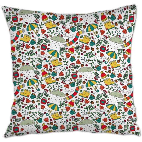 Housse de coussin 45x45 cm carrée cachée zippée pour mariage, anniversaire, la Saint-Valentin, la Fête des Mères (1/5)