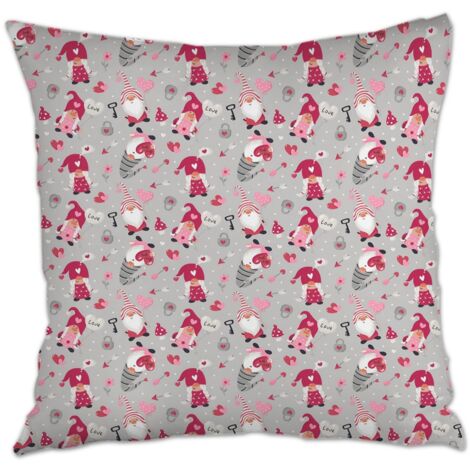 Housse de coussin carrée standard 45x45cm fermeture à glissière pour Noël, l'Action de grâce, anniversaire, la Fête des Mères (1/5)