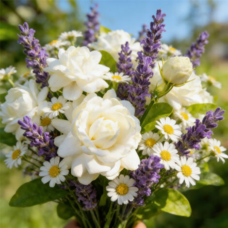 Lot 3400 Graines Fleurs – Lavande Parfumée, Camomille et Jasmin Double, Floraison Abondante Été, Idéal Jardin Extérieur (1/5)