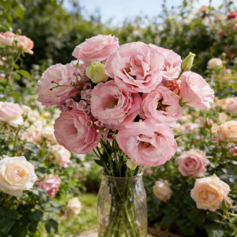 1000 Graines Lisianthus Rose Lucita – Variété Florifère, Parfaite pour Culture en Pot, Terrasse et Jardin (1/5)