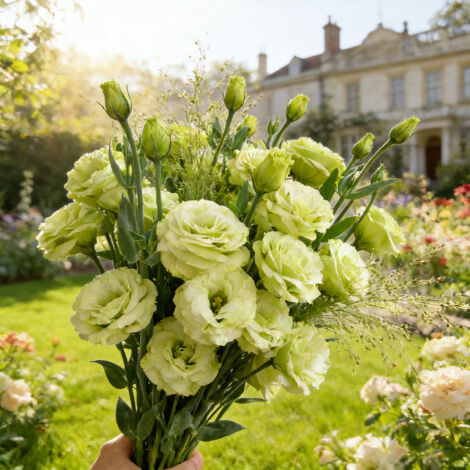 1000 Graines d’Eustoma Vert Émeraude Lucita – Lisianthus Rare à Fleurs Doubles Originales pour Jardin (1/5)