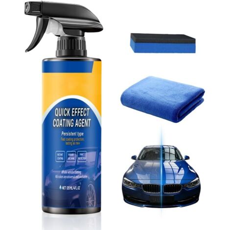 Spray Auto Quick Effect – Revêtement Protecteur et Polish Sans Eau, Brillance Instantanée, Protection Peinture et Nettoyant Vitres Rapide