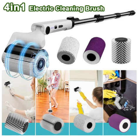 Brosse électrique pour barbecue – 3 vitesses, tête orientable 180°, autonomie 90 minutes, nettoie gril, plaque et fumoir extérieur (1/5)