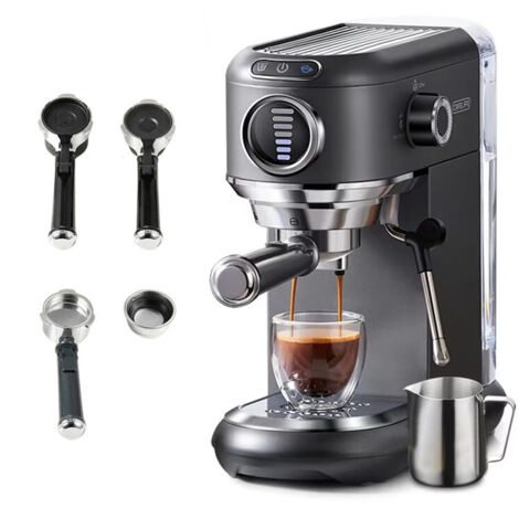 Cafetière 4-en-1 chaude/froide Dolce Gusto & Nespresso 1350W 19 bars Capsule ESE dosette moulu Machine à expresso Cafetera (1/5)