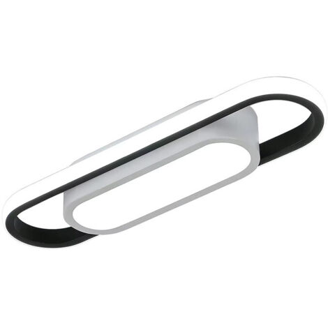 Lampe de plafond LED 24W – 3000 lm – 6500K blanc froid – abat-jour acrylique rectangulaire 40×12 cm (1/5)