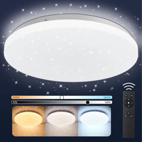 Lampe de plafond ronde LED 24W – 2400 lm – 3000–6500K réglable – télécommande – éclairage domestique (1/5)