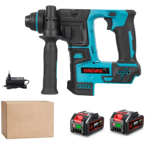 Marteau perforateur 26mm Brushless sans fil compatible Makita 18V – 2 batteries lithium haute autonomie outil puissant (1/5)