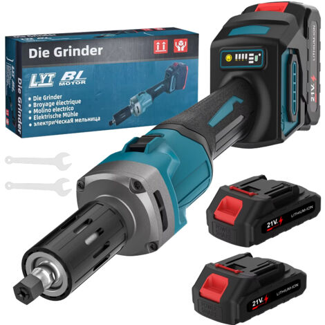 Makita – Meuleuse sans balais 2000 W – Vitesse variable – 35 000 tr/min – Lot 2 batteries – Outil rotatif (1/5)
