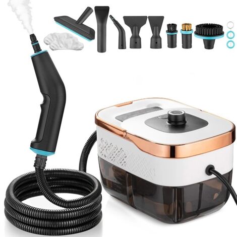 105 ° C Nettoyeur vapeur haute pression, chaleur rapide 15s, 6 niveaux, comprend des accessoires et des pièces détachées, pour tissus, appareils électroménagers, hottes, Blanc (1/4)