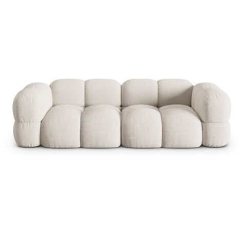 Canapé 4 places en tissu structurel beige (1/5)