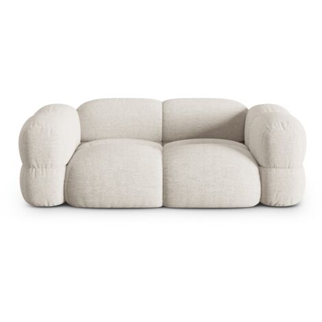 Canapé 3 places en tissu structurel beige (1/5)