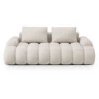 Canapé 3 places en tissu structurel beige
