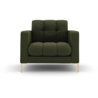 Fauteuil en tissu structurel vert