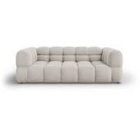 Canapé 3 places en velours beige clair