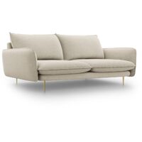 Canapé 3 places en tissu structurel beige