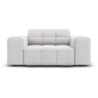 Fauteuil en velours argent