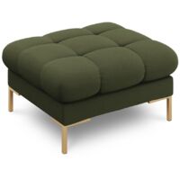 Pouf en tissu structurel vert