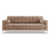 Canapé 3 places en velours beige