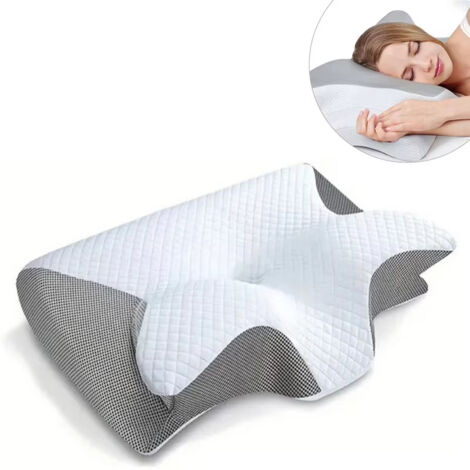 Oreiller de soutien cervical pour soulager les douleurs cervicales, oreiller ergonomique en mousse à mémoire de forme pour améliorer la posture (1/5)