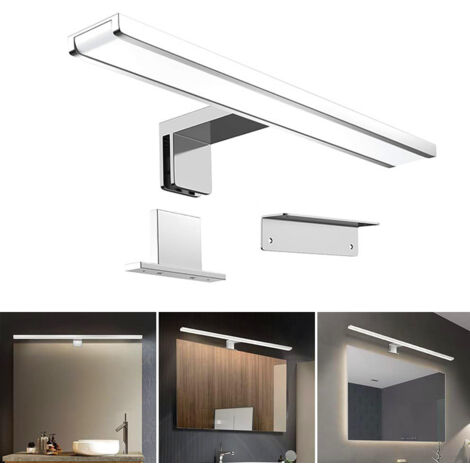 Lumière de miroir avant LED pour salle de bain IP44, éclairage d'armoire murale 6W, lumière blanche pour miroir de salle de bain, 30cm