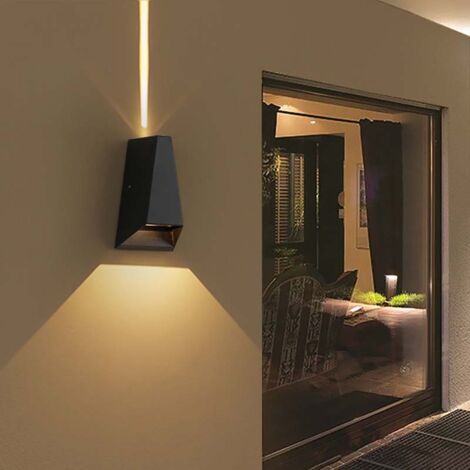 Lampe murale LED double faisceau étanche, style contemporain, éclairage moderne pour chambre, salon, balcon, couloir, hôtel, villa, usage intérieur/extérieur (1/5)
