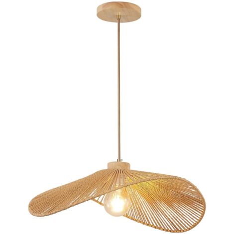 Lot de 4 suspensions bohème modernes fait main, luminaires pendantes design naturel pour décoration et éclairage intérieur espaces de vie (1/5)