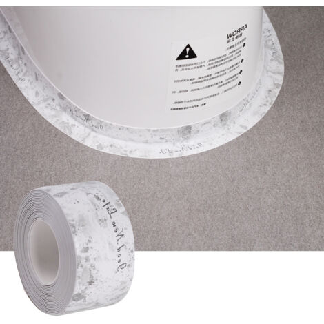 Bande de calfeutrage autocollante imperméable, ruban de calfeutrage, ruban d'étanchéité pour plan de travail, salle de bain, évier 3,8 cm x 5 m