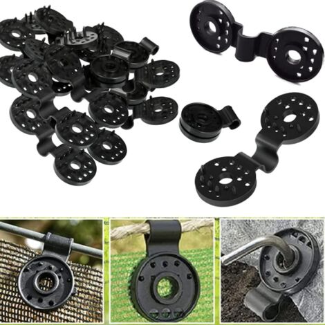 Hade Cloth Heavy Duty Lock Grip, 100 Pcs Shade Cloth Plastic Clips Windproof Auvent Clamp Grip, Greenhouse Shade Cloth Fix Clamp Tent Clips Accessoire (1/5)
