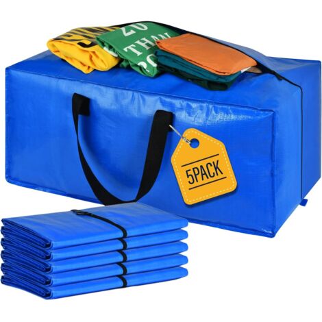 Paquet de 5 grandes boîtes de déménagement robustes pour un stockage de déménagement peu encombrant, des fournitures de déménagement (1/5)