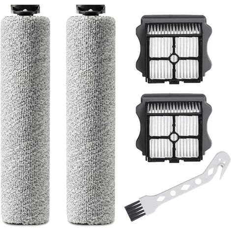 Rouleau Brosse de Rechange pour Tineco Floor ONE S3, 2 Brosses à Rouleaux, 1 Brosse Nettoyage, 2 Filtres pour Aspirateurs Secs Et Humides (1/5)