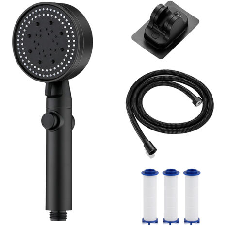 Pommeau de douche haute pression multifonctionnel avec 5 modes, pommeau de douche à main haute pression avec interrupteur marche/arrêt, économie d'eau (1/5)