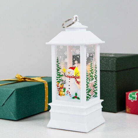 Lampe de bureau de noël LED bonhomme de neige, lampe de Table de noël, décoration pour la maison des enfants, lampe à bougie, 8x8x21cm