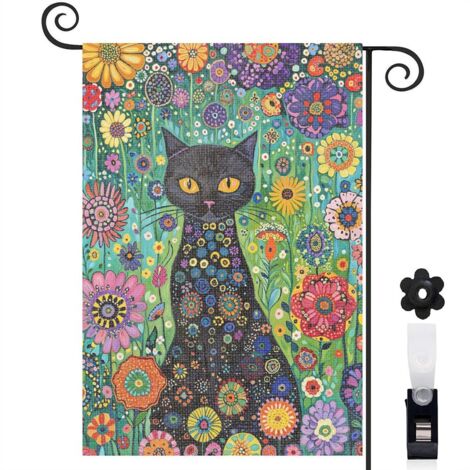 Drapeau de jardin décoration pour maison de campagne toile durable double face 30 x 45 cm pour jardin maison (1/5)