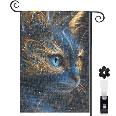 Drapeau de jardin décoratif décoration saisonnière toile lavable double face 30 x 45 cm pour entrée maison (1/5)