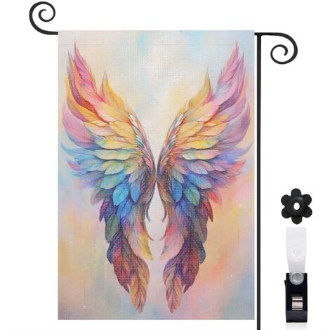 Drapeau de jardin décoration pour maison de campagne toile épaisse double face 30 x 45 cm pour balcon terrasse (1/5)