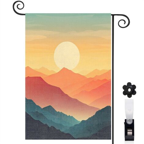 Drapeau de jardin décoratif décoration pour maison de campagne toile lavable double face 30 x 45 cm pour jardin maison (1/5)