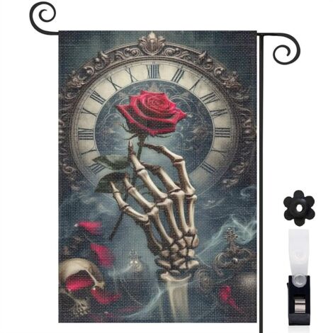 Drapeau de jardin décoration pour maison de campagne toile lavable double face 30 x 45 cm pour jardin maison (1/5)
