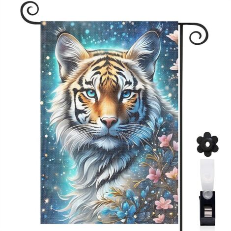 Drapeau de jardin décoration saisonnière toile résistante double face 30 x 45 cm pour cour maison terrasse (1/5)