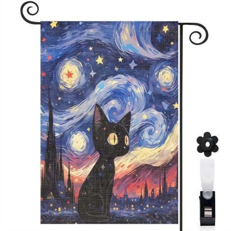 Drapeau de jardin décoratif décoration saisonnière toile résistante double face 30 x 45 cm pour porche et cour (1/5)