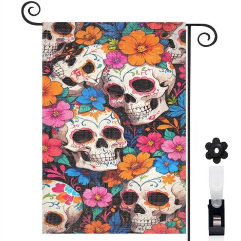 Drapeau de jardin décoration pour maison de campagne toile lavable double face 30 x 45 cm pour entrée maison (1/5)