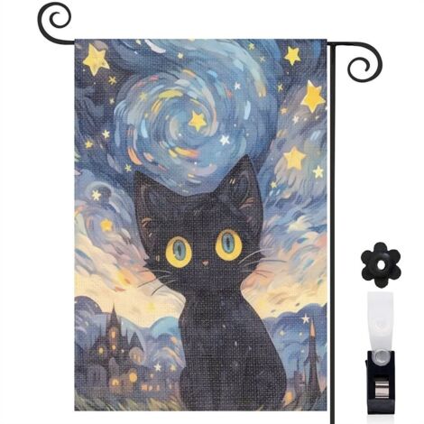 Drapeau de jardin Joyeuses saisons en lin lavable 30 x 45 cm lavable entrée et porche (1/5)