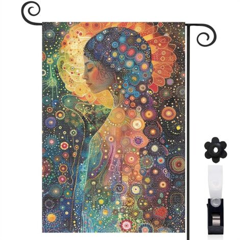 Drapeau de jardin Joyeuses saisons en lin lavable 45 x 30 cm décoratif et élégant jardin et cour (1/5)