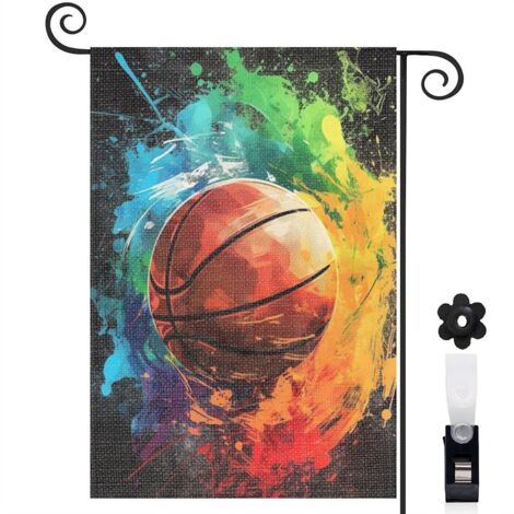 Drapeau de jardin Bienvenue en tissu polyester durable 30 x 45 cm lavable jardin et cour (1/5)