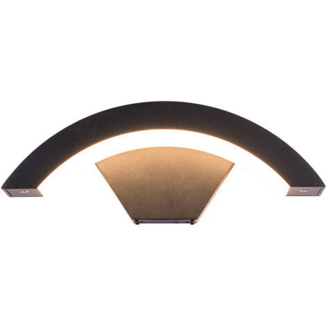 Appliques murales extérieures, applique murale extérieure LED 24 W en aluminium IP65 étanche en forme de lune, pour jardin, couloir, patio, blanc froid (1/5)