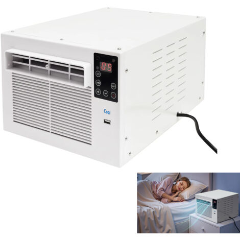 Climatiseur portable, refroidisseur à semi-conducteur 280 W avec fonction minuterie et télécommande, adapté au refroidissement intérieur