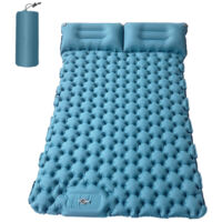 Matelas gonflable 2 personnes avec oreiller gonflable Matelas gonflable portable Matelas de couchage imperméable pour sac à dos