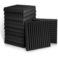 12 panneaux insonorisants en mousse insonorisée acoustique 30x30x2,5 cm